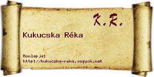 Kukucska Réka névjegykártya